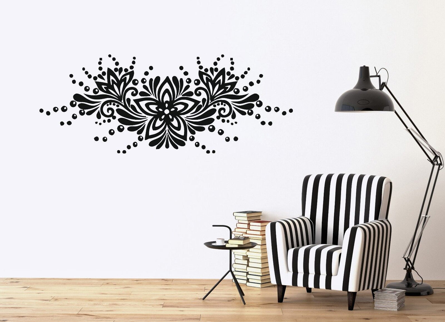 Wall Vinyl Sticker Decal Ornament Floral Pattern Flower Bud Drops (n306)