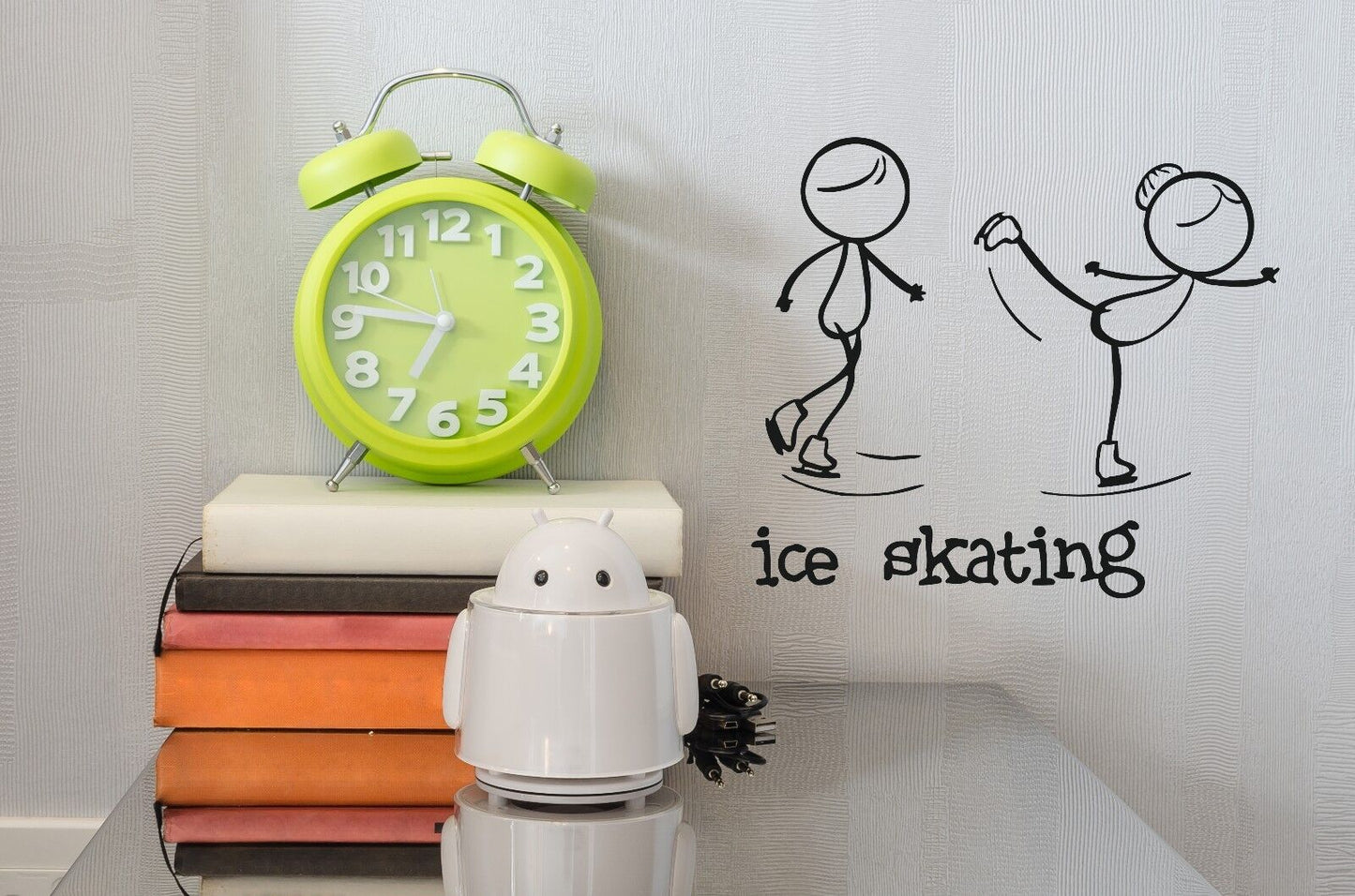 Wall Vinyl Sticker One of the Sports Figure Skating Funny Image (n308)