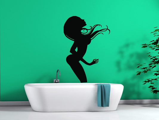 Wall Sticker Vinyl Decal Sexy Harmonious Figure Girl Great Hairstyle (n315)