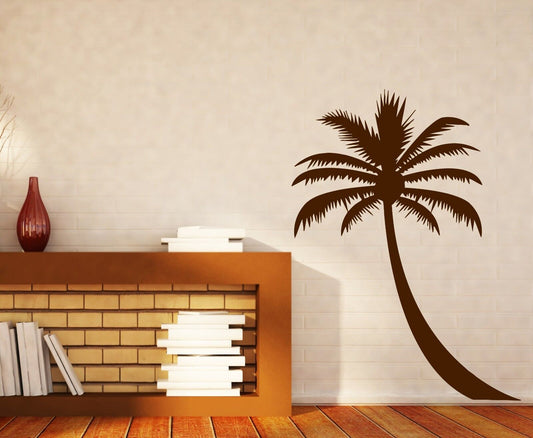 Wall Sticker Banana Coconut Palm Sea Sun Beach Paradise Vinyl Decal (n322)