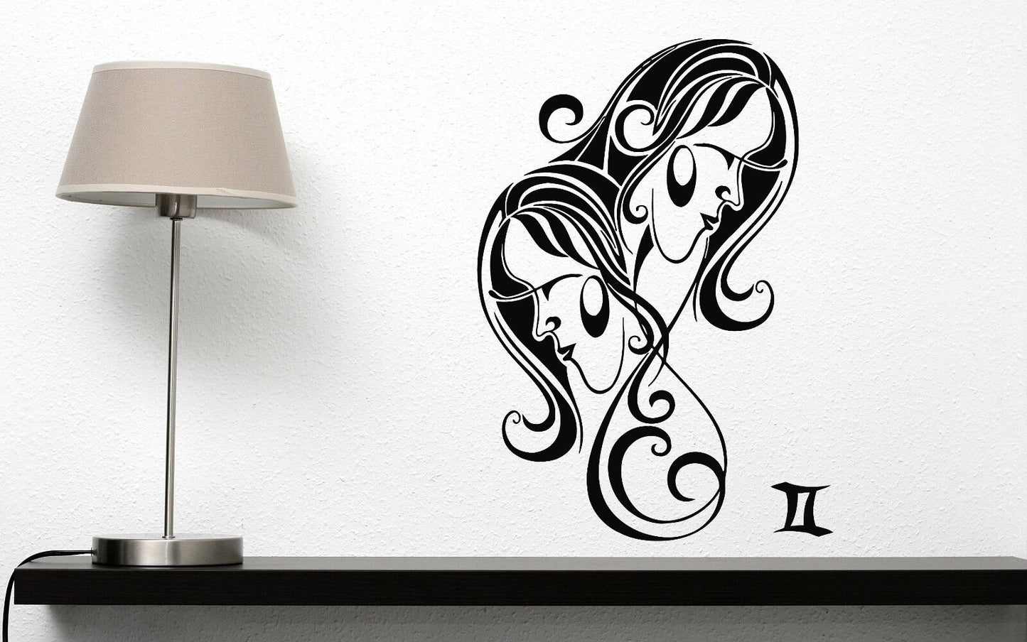 Wall Sticker Vinyl Decal Gemini Zodiac Constellation Inseparable Couple (n337)