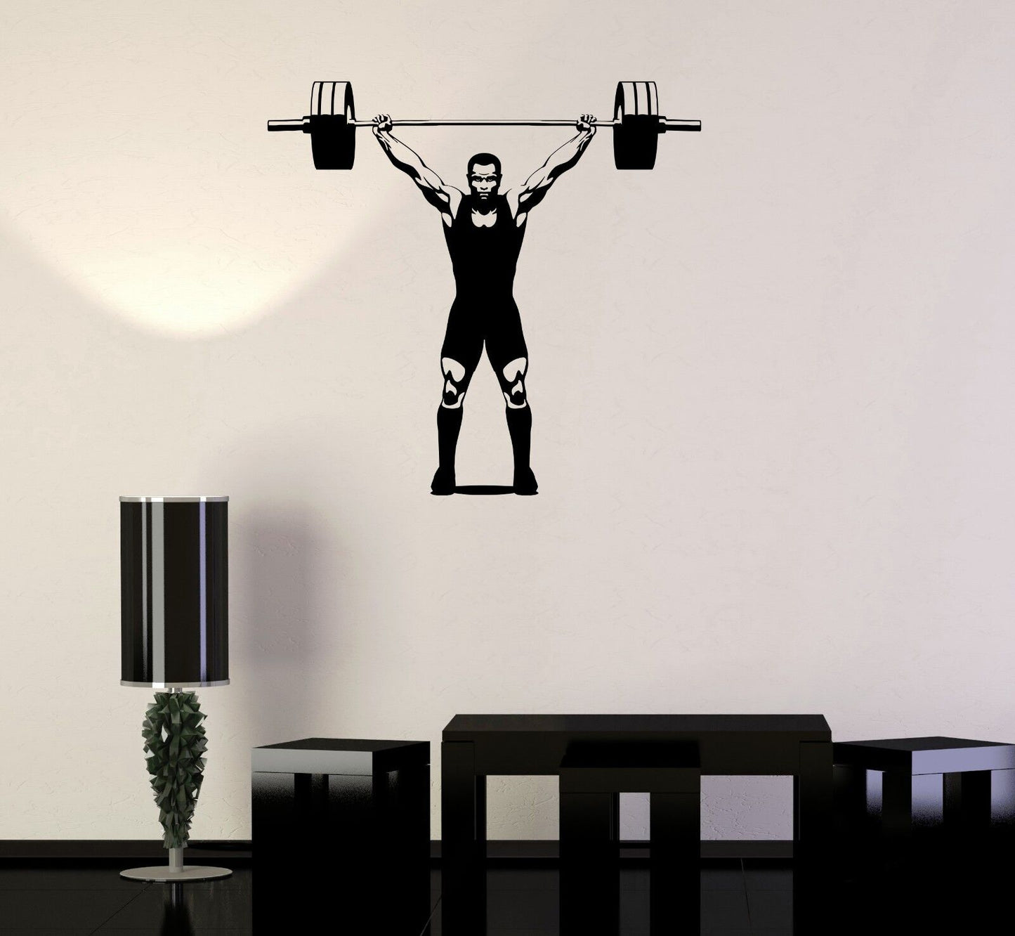 Vinyl Aufkleber Gym Bodybuilding Fitness Strongman Sport Wandaufkleber (ig2123)