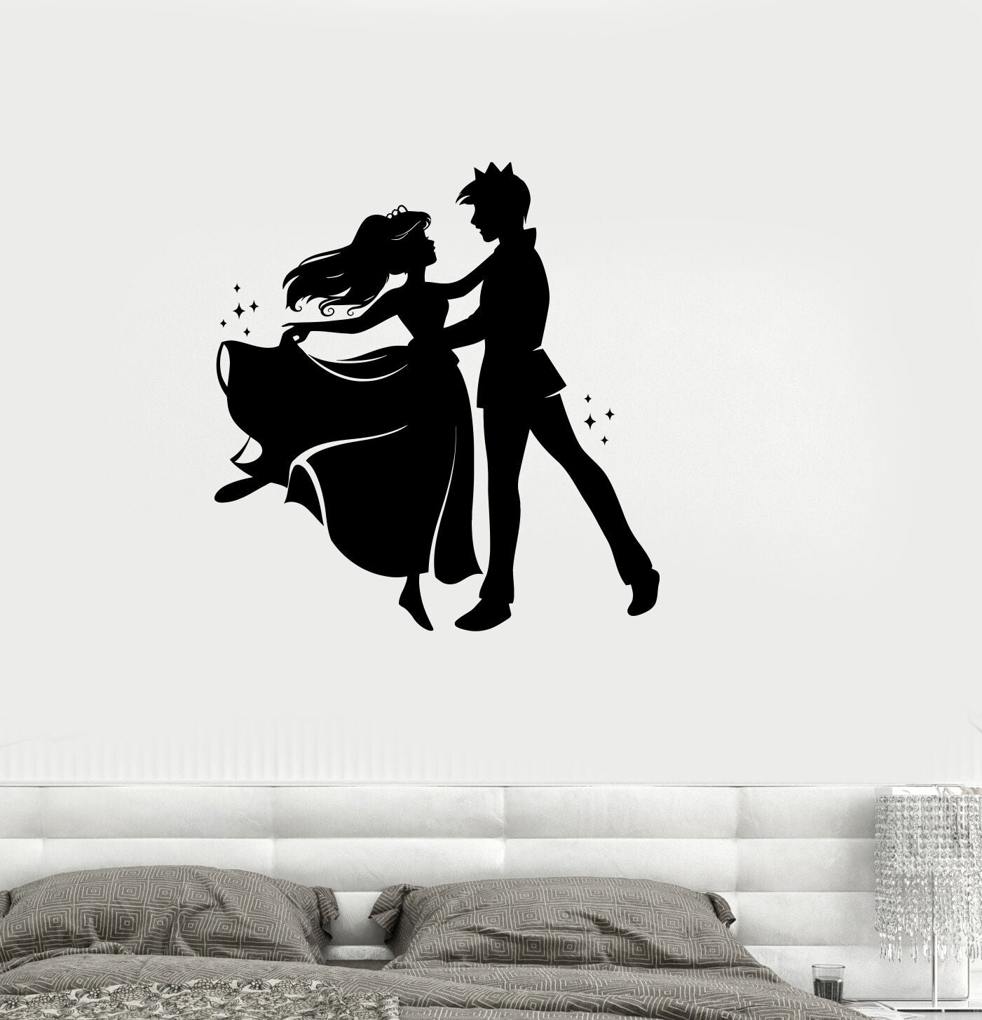 Vinyl Decal Princess Fairy Tale Girl Children's Room Art Wall Stickers (ig2124)