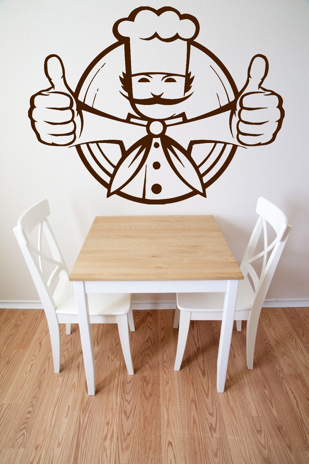 Wall Sticker Chef Jacket Toques Dish Food Cool Vinyl Decal (n343)