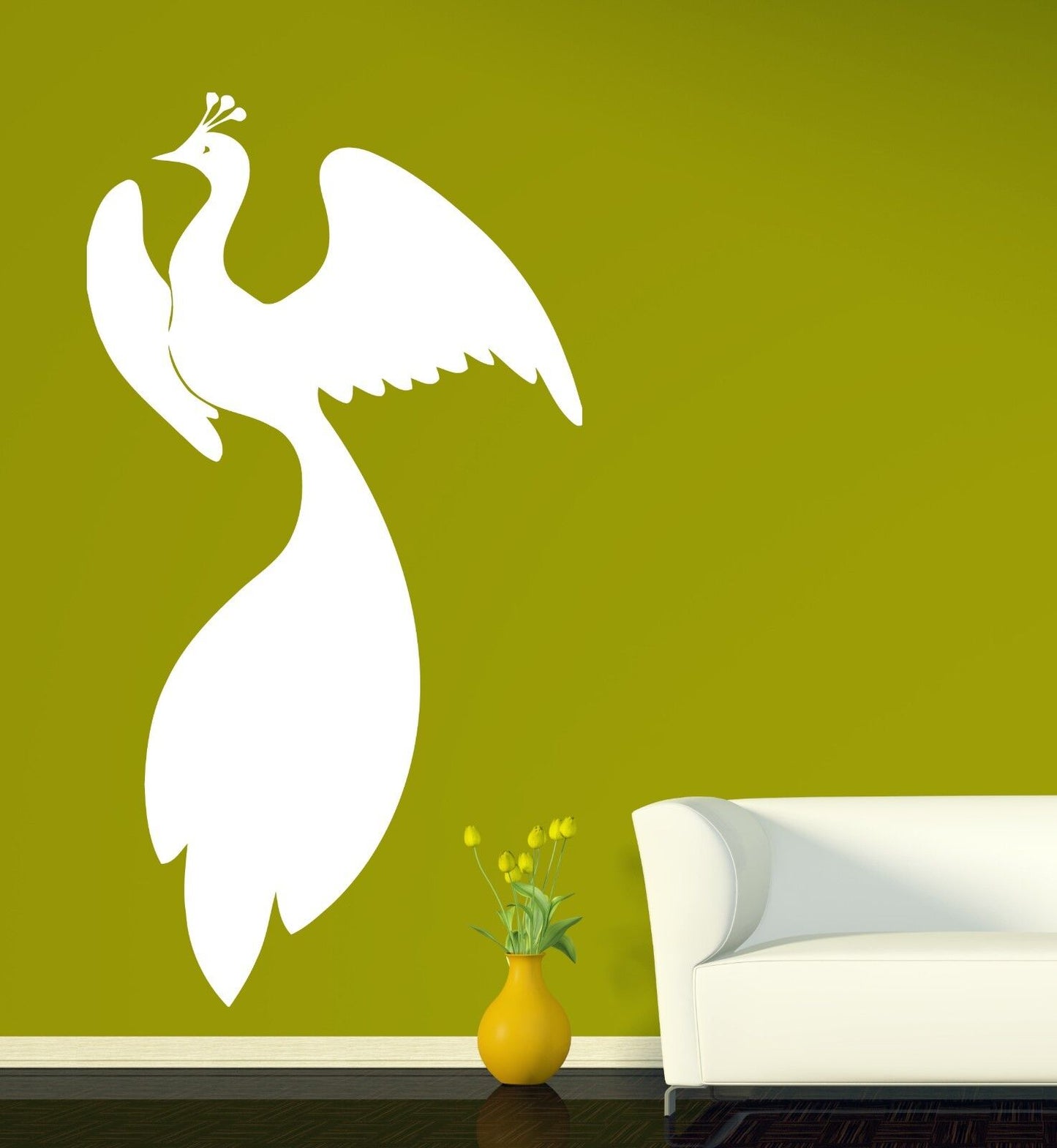 Wall Sticker Vinyl Decal Bird Magic Fairytale King-Bird Wings Dressy Tail (n350)