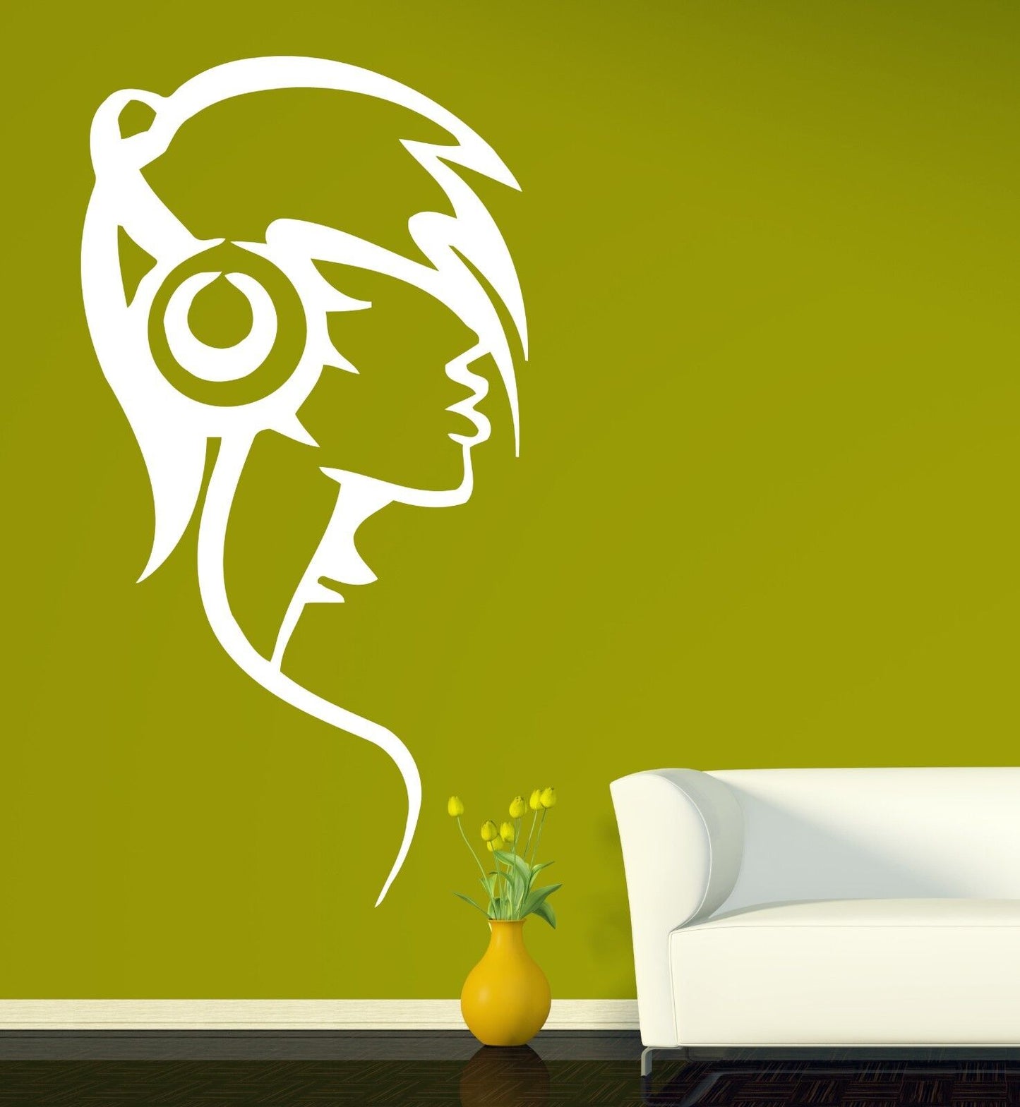 Wall Stickers Vinyl Decal Trendy Teenager Listen to Music Headphones (n353)