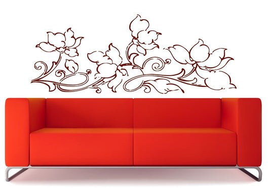 Wall Sticker Delicious Subtle Floral Pattern for Decoration Vinyl Decal (n376)