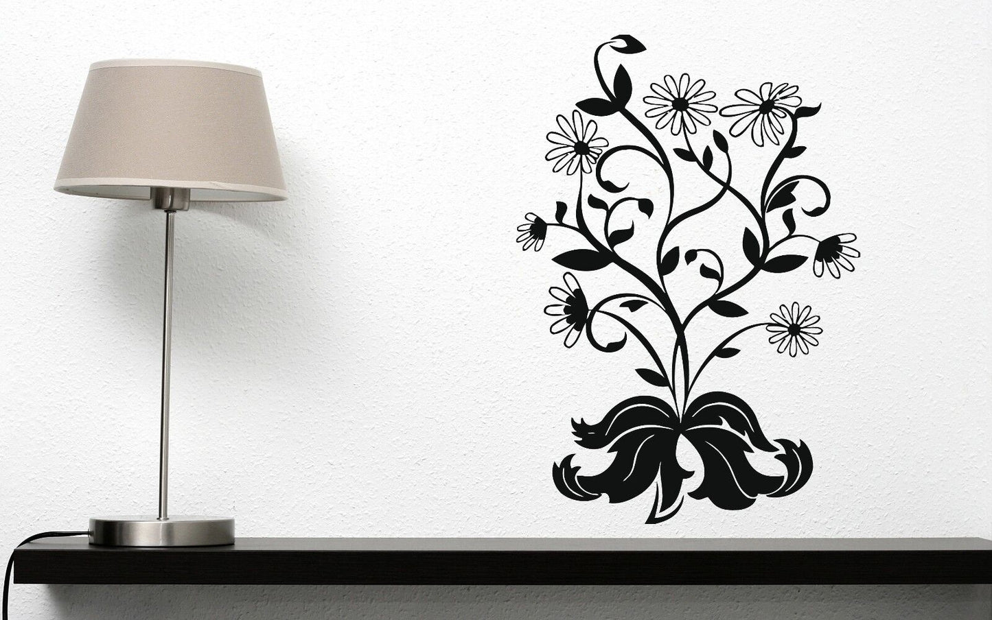 Wall Sticker Vinyl Decal Bush Camomiles Beautiful Bouquet of Flowers (n391)