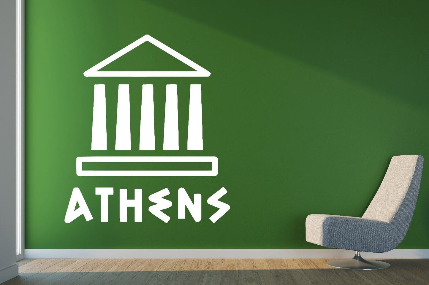 Wall Vinyl Sticker Decal Athens Acropolis Parthenon Sights Ancient Greece (n402)