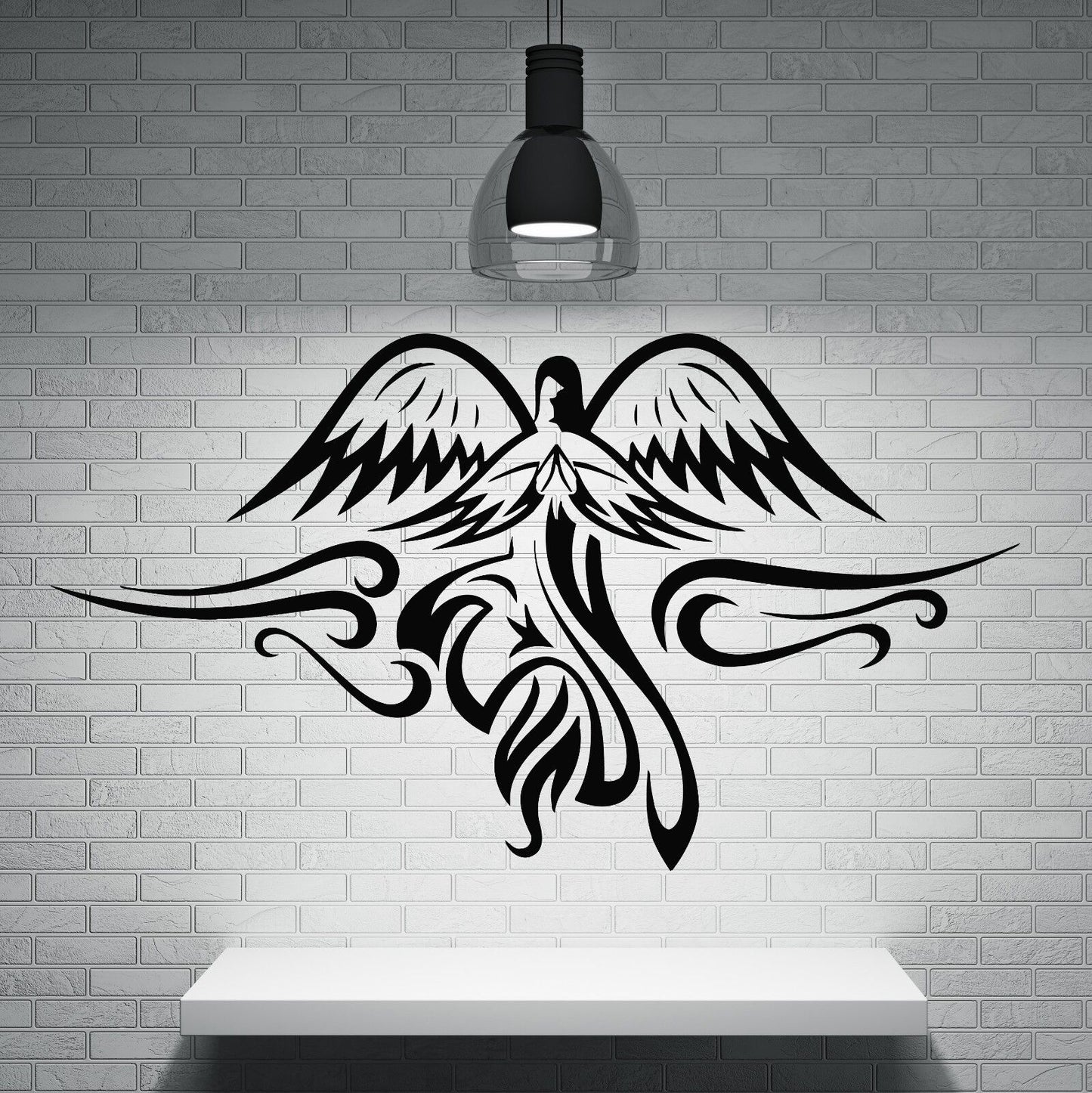 Wall Stickers Vinyl Decal Very Beautiful Image Winged Angel Image (n404)