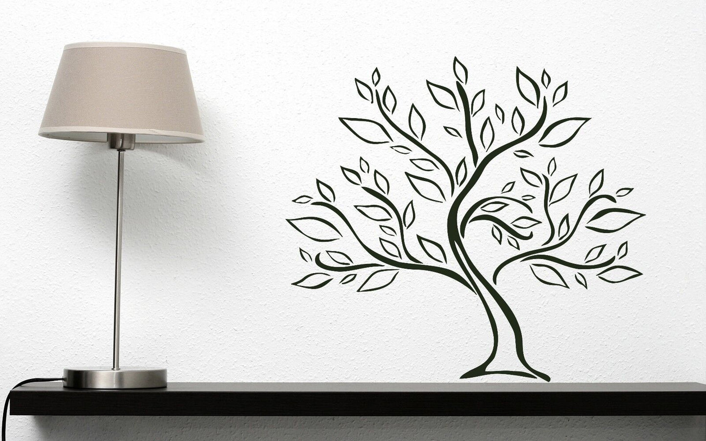 Wall Vinyl Sticker Tree Growth Foliage Green Life Force Decor (n418)