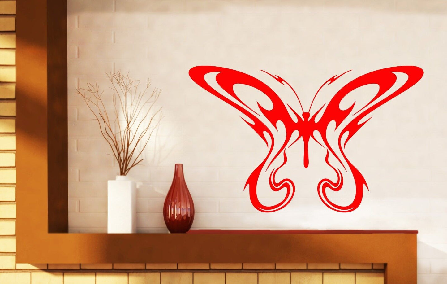 Wall Sticker Vinyl Decal Beautiful Butterfly Magnificent Wing Span (n424)