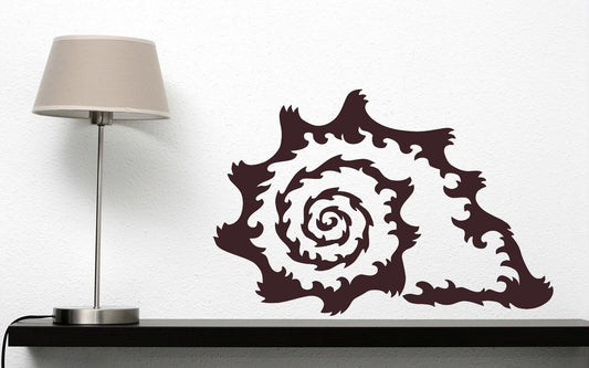 Wall Vinyl Sticker Decal Ocean Sea Wave Sea Shell Clam Decor (n455)