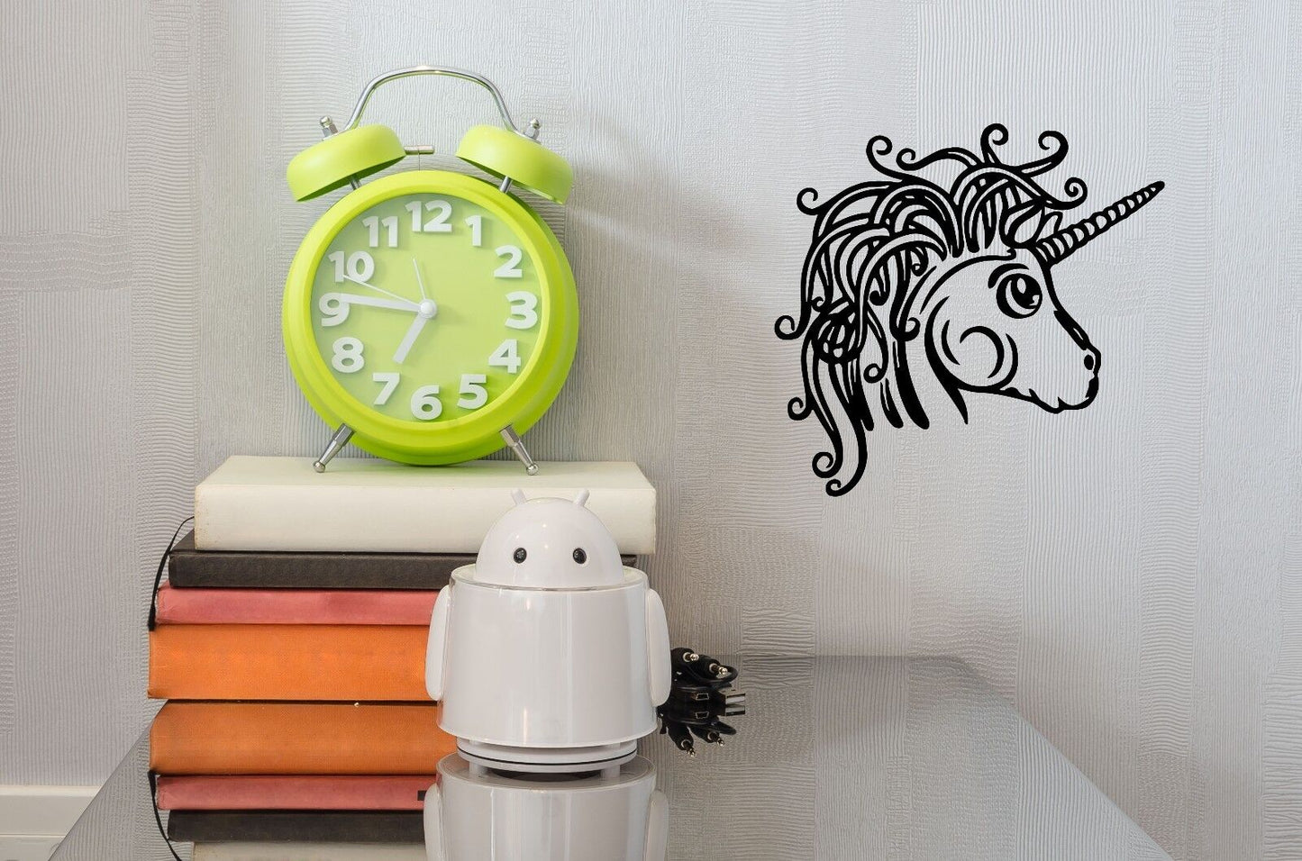 Wall Vinyl Sticker Fairy Tale Character Pony Unicorn Beautiful Mane (n469)