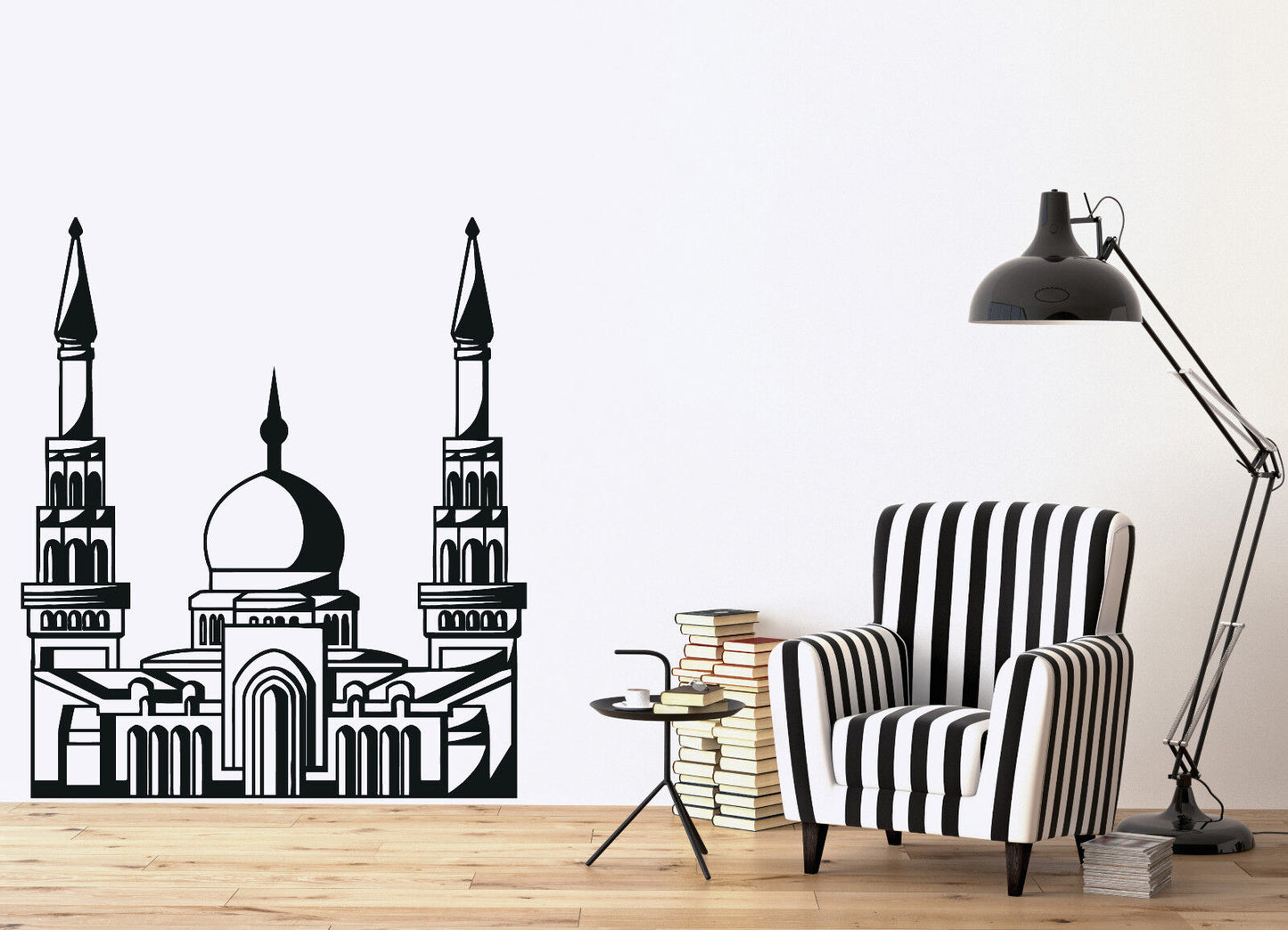 Wall Vinyl Sticker Muslim Prayer Mosque Construction Dome-Ambisome (n486)