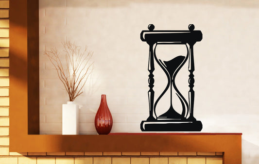 Wall Sticker Vintage Item Hourglass Time Sand Vinyl Decal (n489)