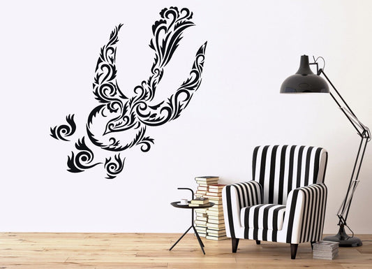 Wall Sticker stylistic image luxurious birds patterns Vinyl Decal (n543)