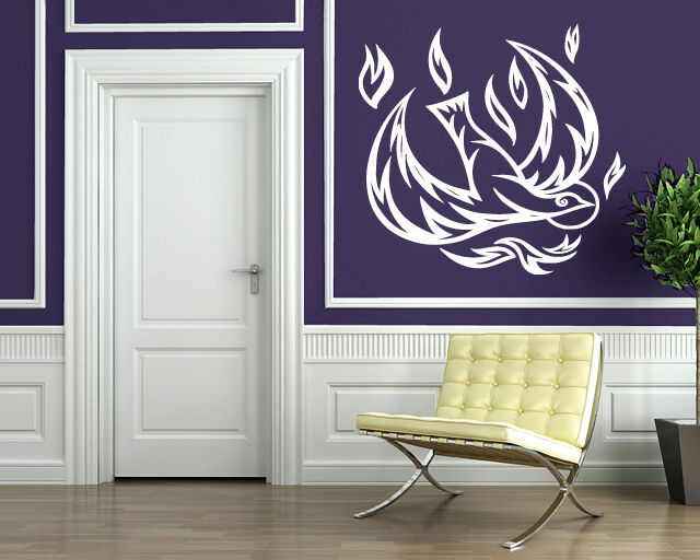 Wall Sticker Vinyl Decal Firebird beautiful fairy tale character wings (n548)