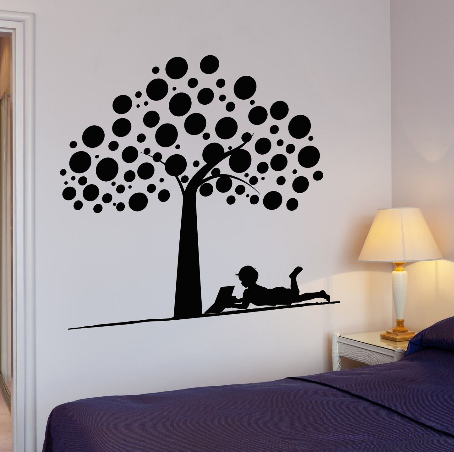 Vinyl Wall Stickers Boy Room Tree Childrens Decoration Kids Decal (161ig)