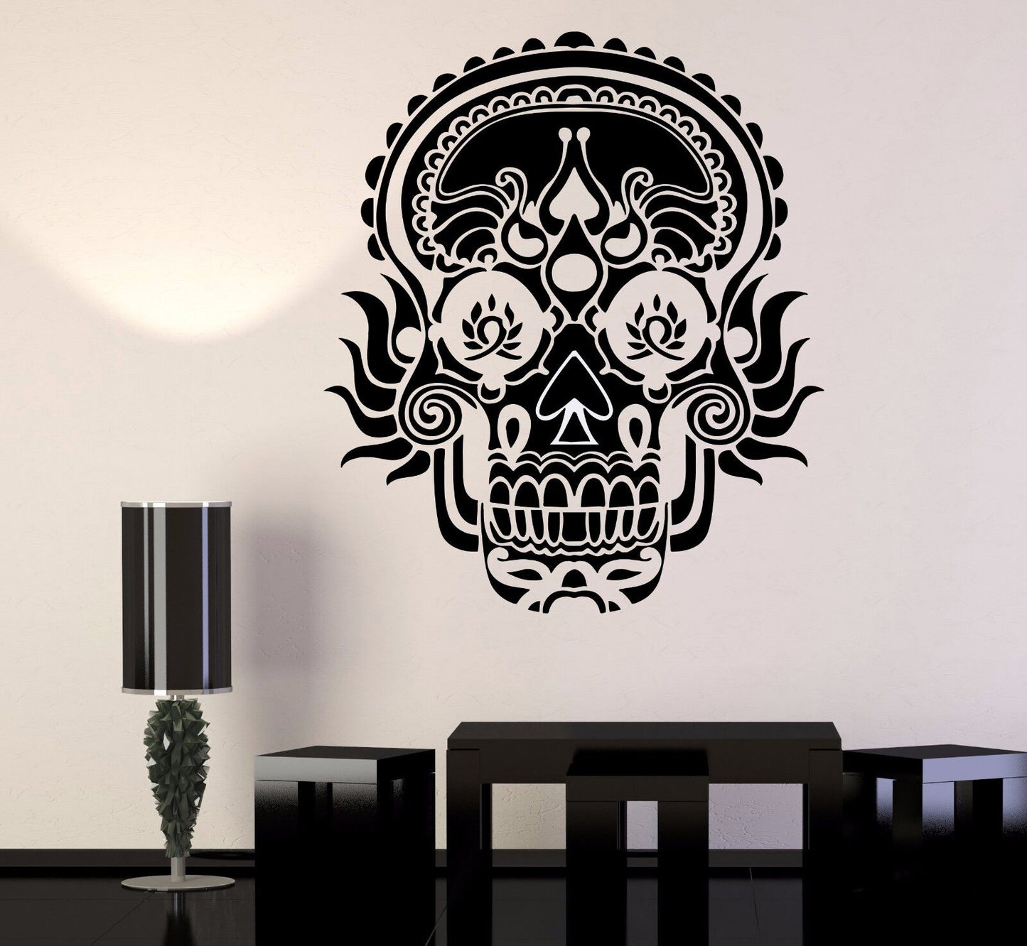 Vinyl Wall Stickers Skull Death Horror Decoration Ornament Mural (164ig)