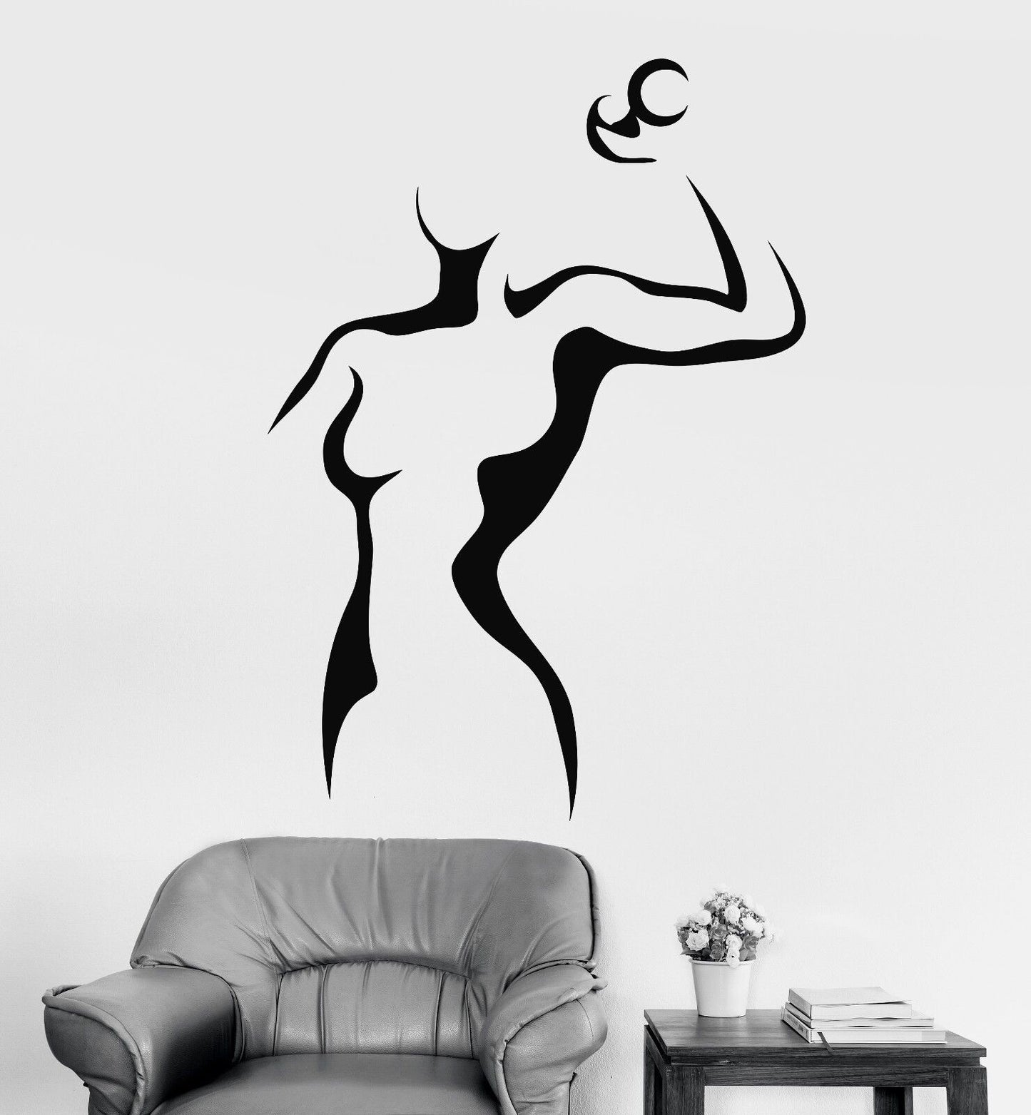 Vinyl Wall Stickers Fitness Girl Woman Healthy Lifestyle Sports Decal (177ig)