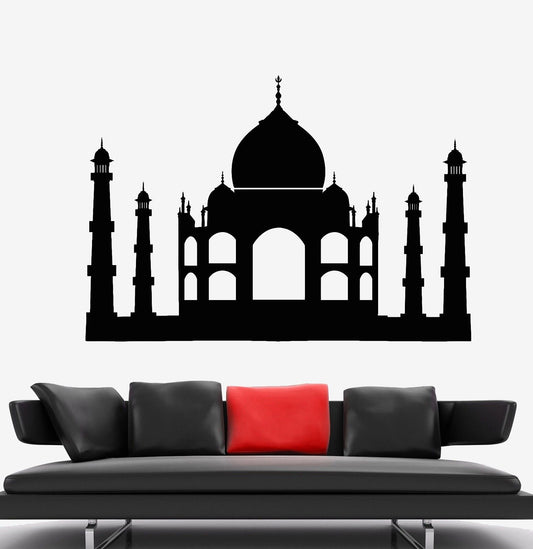 Vinyl Wall Decal Taj Mahal India Architecture Mosque Art Stickers (205ig)