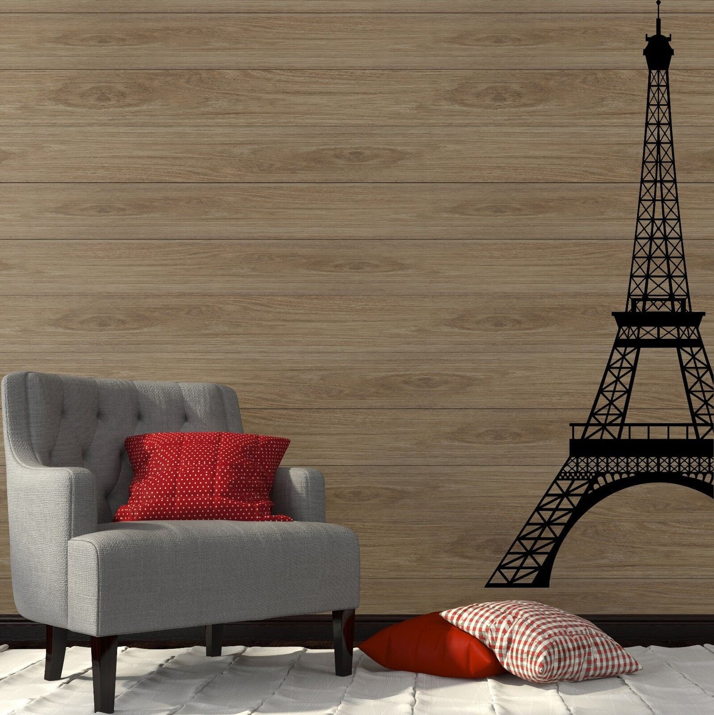 Vinyl Wall Stickers Eiffel Tower French Style Room France Decal Mural (207ig)