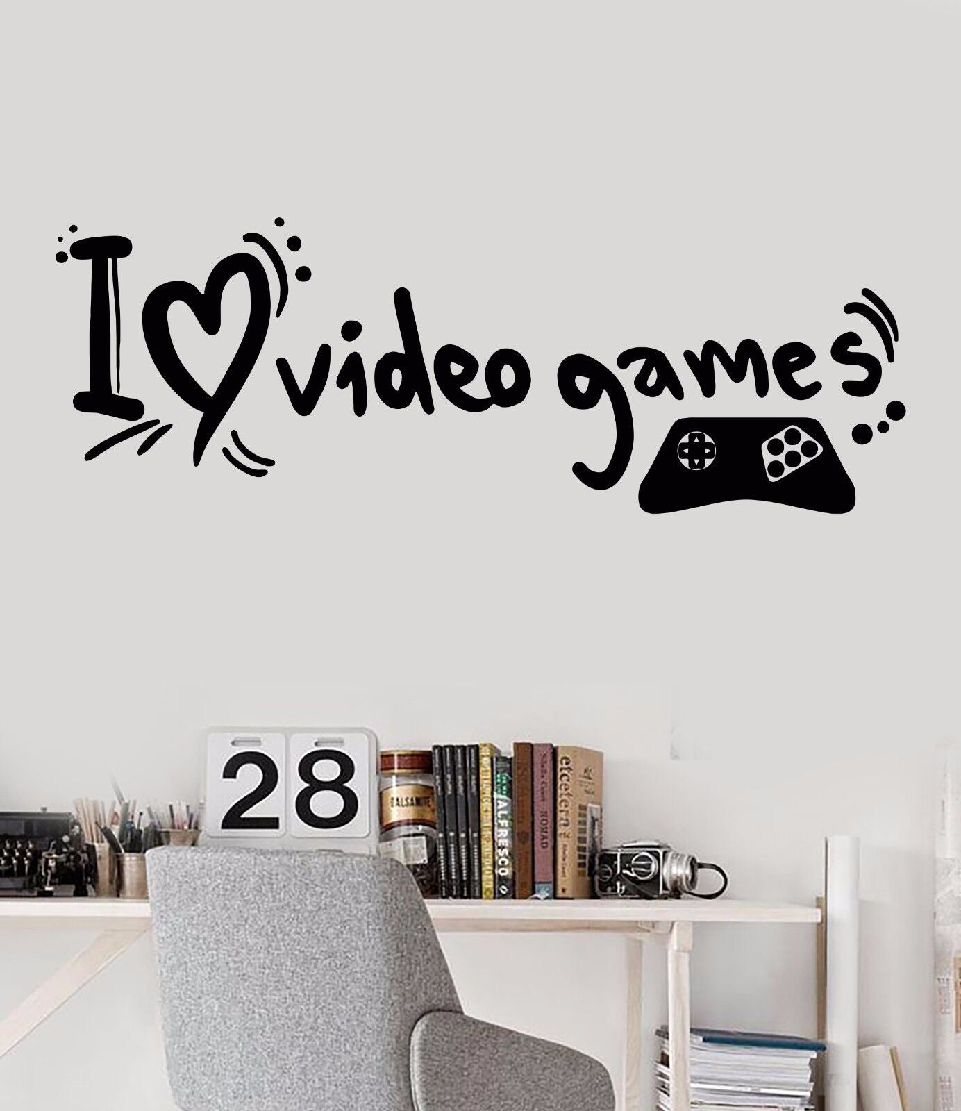 Vinyl Wall Decal Video Game Gamer Teen Room Gaming Quote Stickers (343ig)