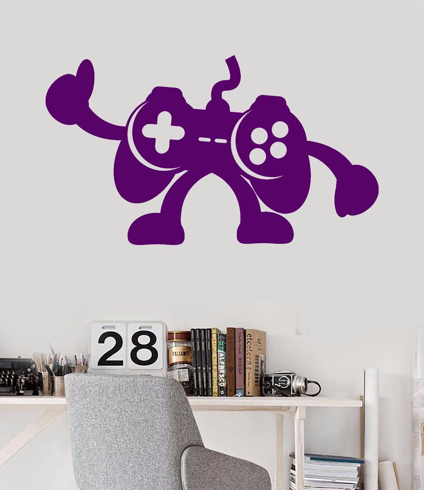 Vinyl Wall Decal Joystick Gamepad Teen Room Video Game Stickers (344ig)