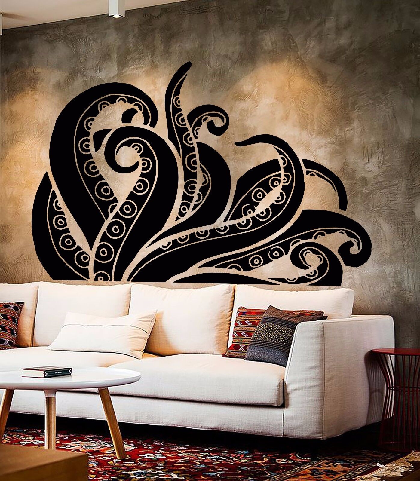 Vinyl Wall Decal Tentacles Octopus Kraken Ocean Monster Stickers (375ig)