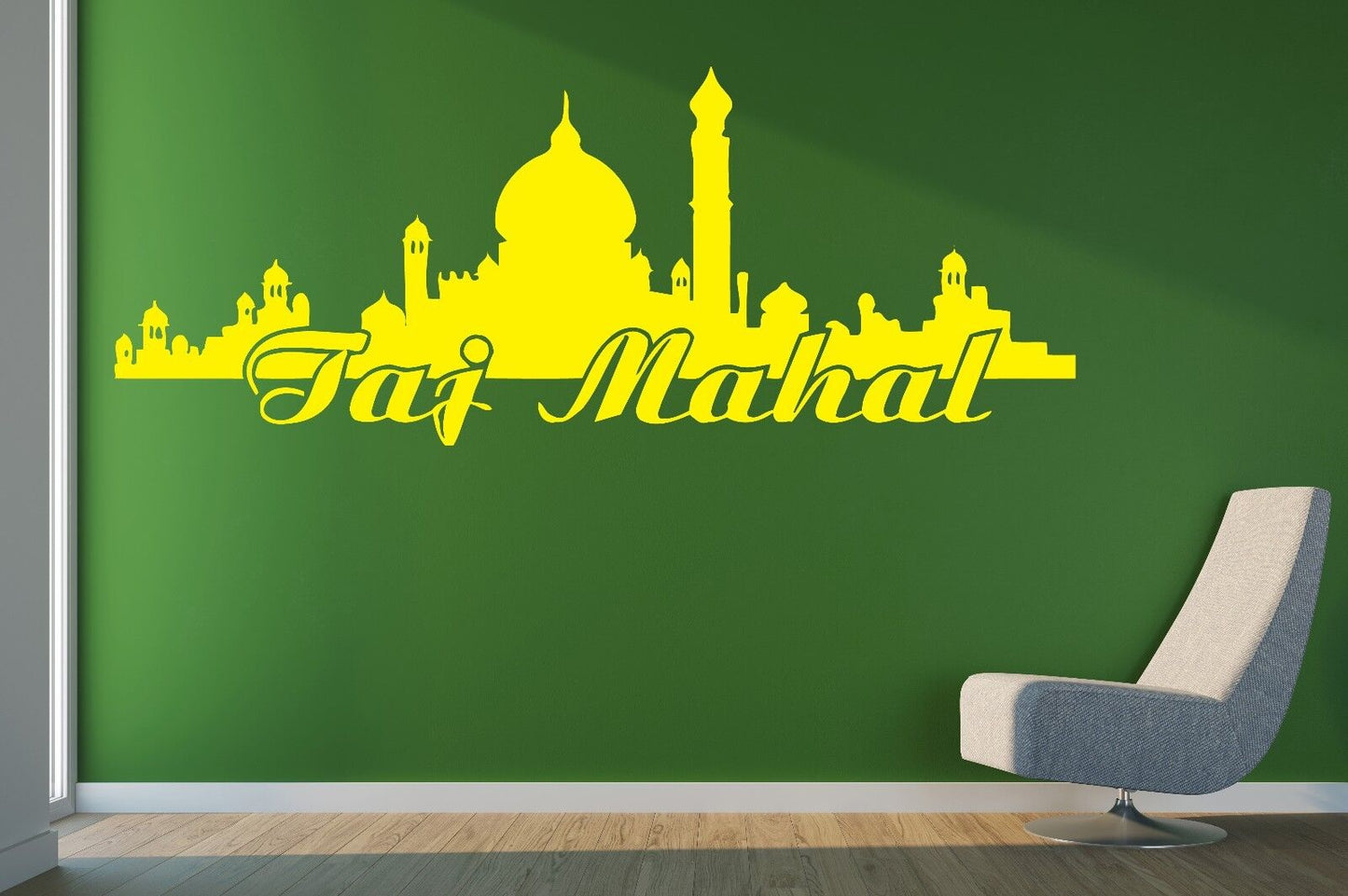 Wall Vinyl India Agra Mausoleum Taj Mahal Mosque Sticker Decal (n583)