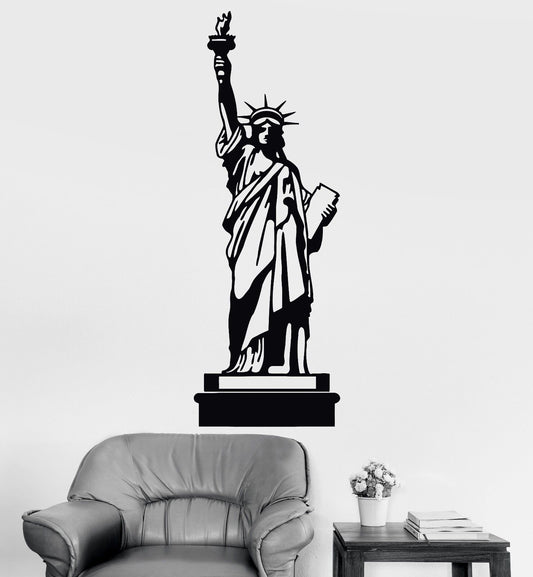 Autocollant mural en vinyle Statue de la Liberté Symbole des États-Unis Autocollants des États-Unis (449ig)