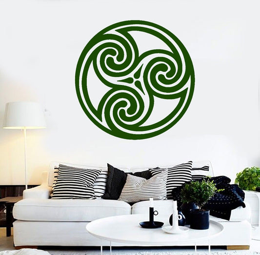 Vinyl Wall Decal Celtic Circle Pattern Irish Ireland Irishman Stickers (452ig)