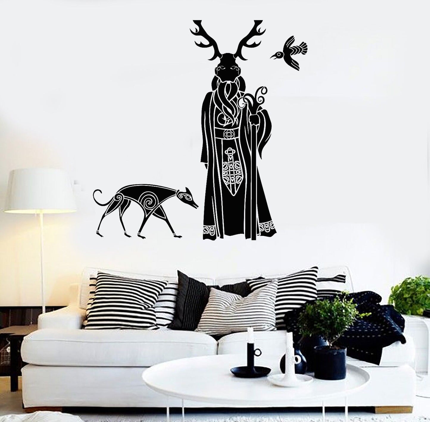 Vinyl Wall Decal Druid Celts Ireland Irishman Celtic Irish Art Stickers (474ig)