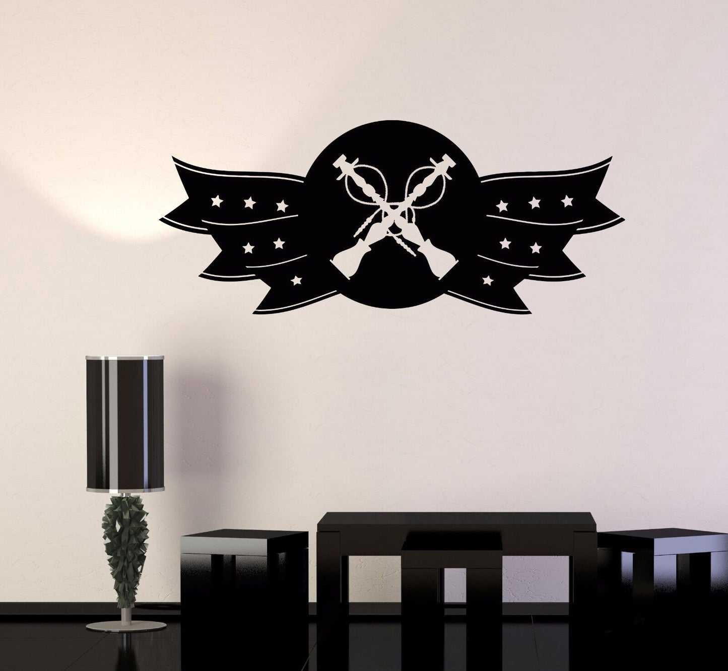 Wandtattoo Shisha-Lounge, Shisha-Bar, Rauchaufkleber, Vinyl, Wandbild (497ig)