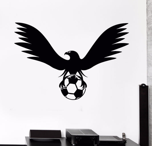 Vinyl Wall Decal Soccer Ball Mascot Bird Sports Room Stickers (557ig)