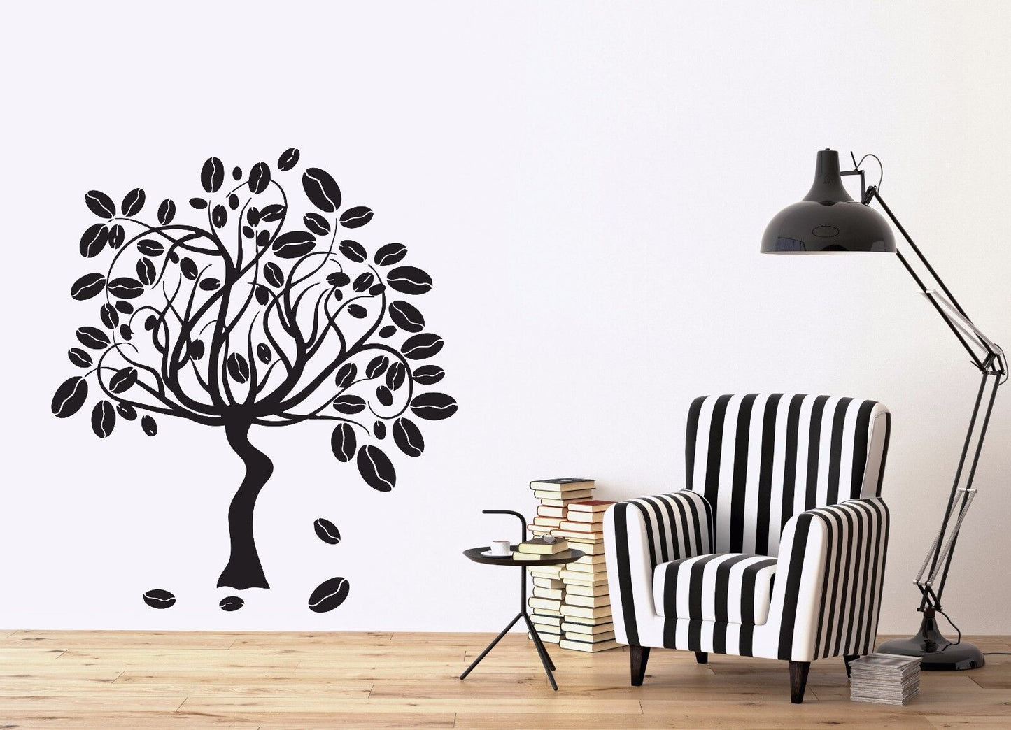 Vinyle Décalcomanie caféier fruit mûr sentir l’arôme Wall Sticker (n595)