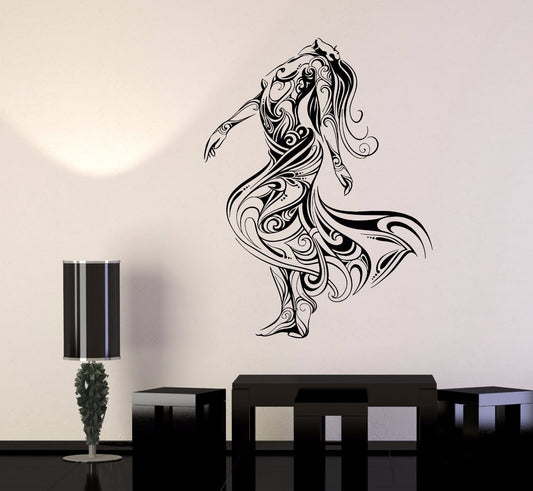 Vinyl Wall Decal Dancer Dance Studio Beautiful Naked Sexy Girl Stickers (702ig)