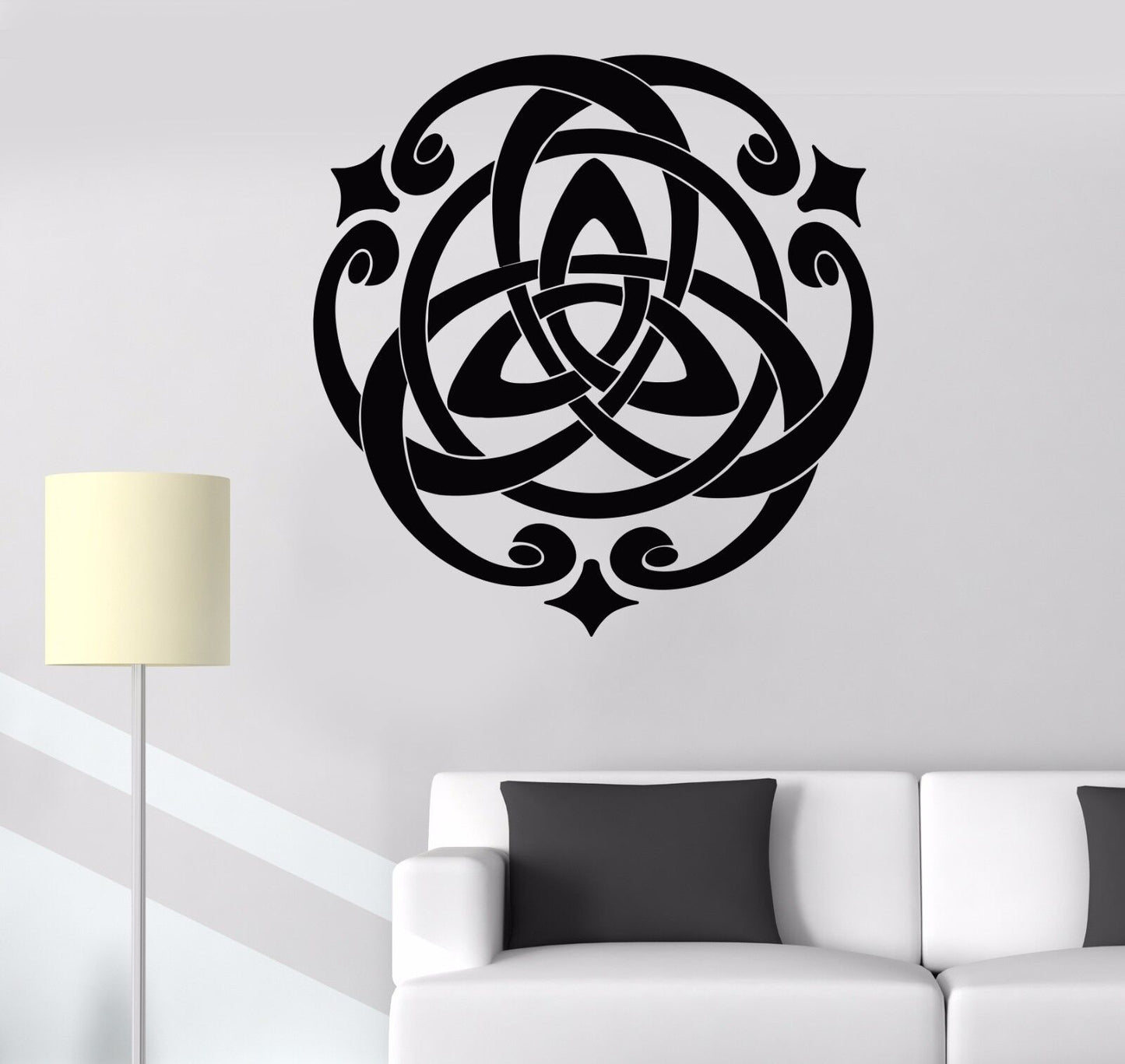 Vinyl Wall Decal Irish Celtic Cross Talisman Ornament Stickers (710ig)