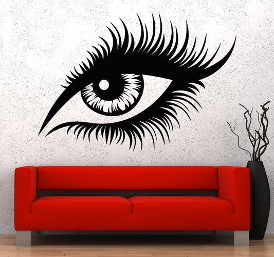 Vinyl Wall Decal Beautiful Female Sexy Eye Sight Stickers (718ig)