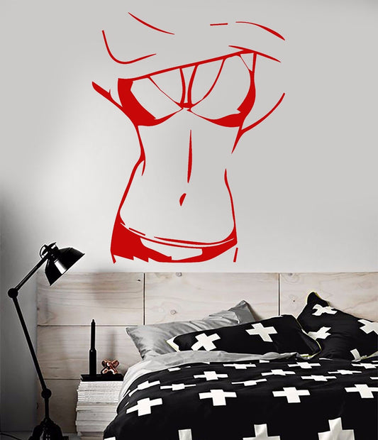 Vinyl Wall Decal Beautiful Sexy Naked Body Hot Girl Stickers (789ig)