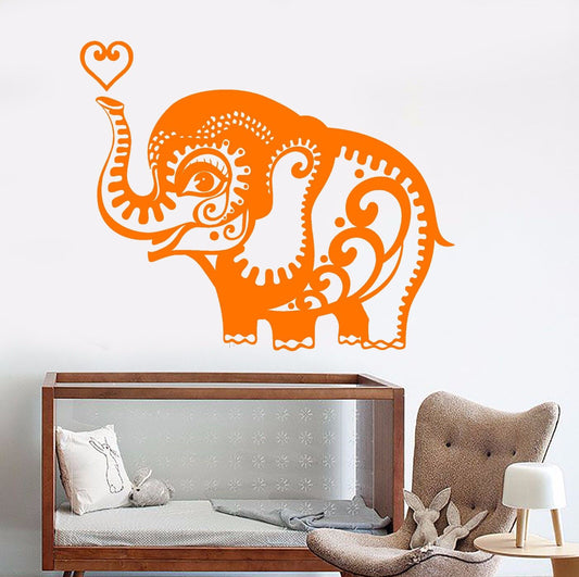 Vinyl Wall Decal Little Elephant African Animals Nursery Stickers (883ig)