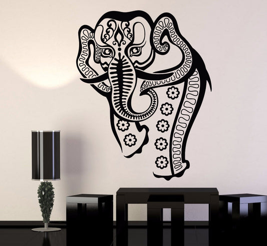 Vinyl Wall Decal Elephant India Hindu Animal Art Decor Stickers (887ig)