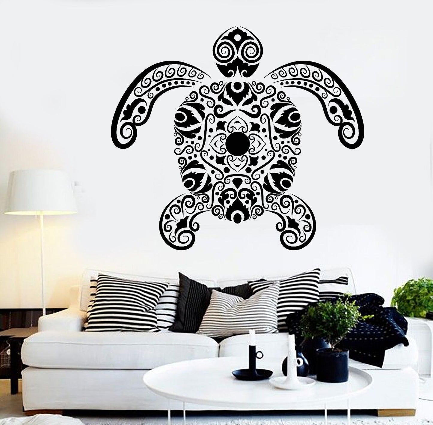 Vinyl Wall Decal Sea Turtle Animals Marine Style Stickers (1018ig)