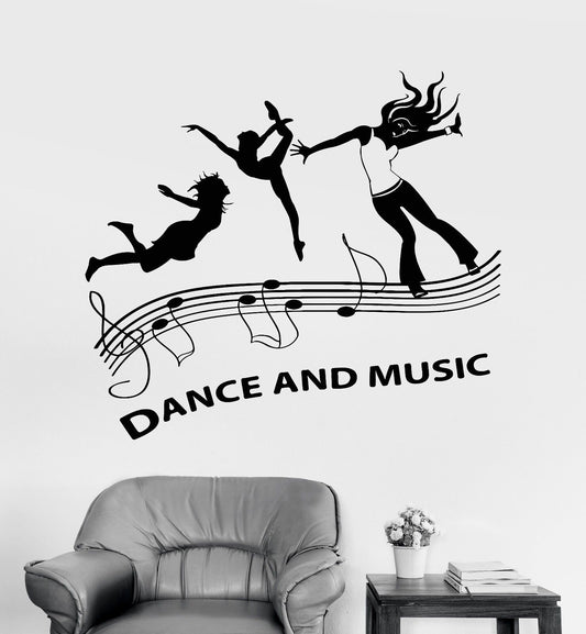 Vinyl Wall Decal Music Dance Floor Party Night Club Stickers (1071ig)