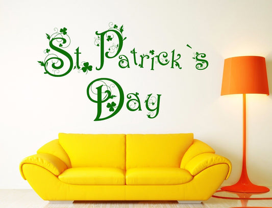 Vinyl Wall Sticker Decal Stamps of St.Patricks Day  (n672)