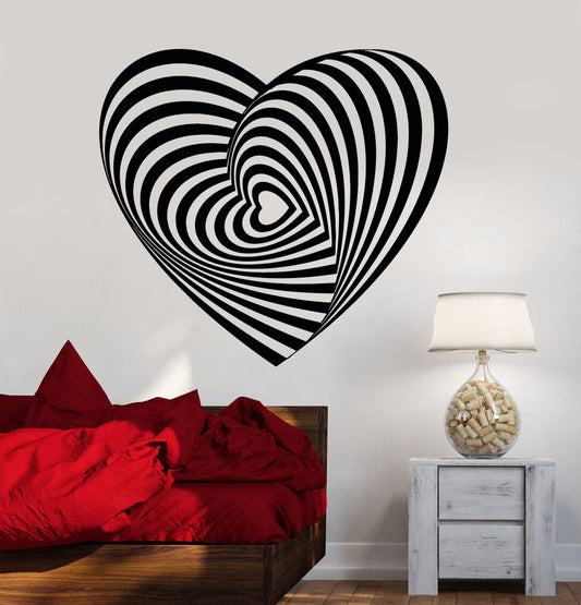 Vinyl Wall Decal Heart Art Decoration Romance Love Stickers (1140ig)