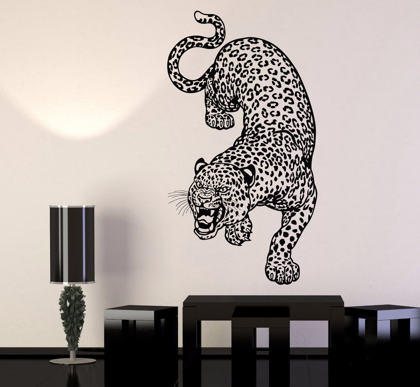 Vinyl Wall Decal Leopard Predator Animal Big Cat Zoo Stickers (1146ig)