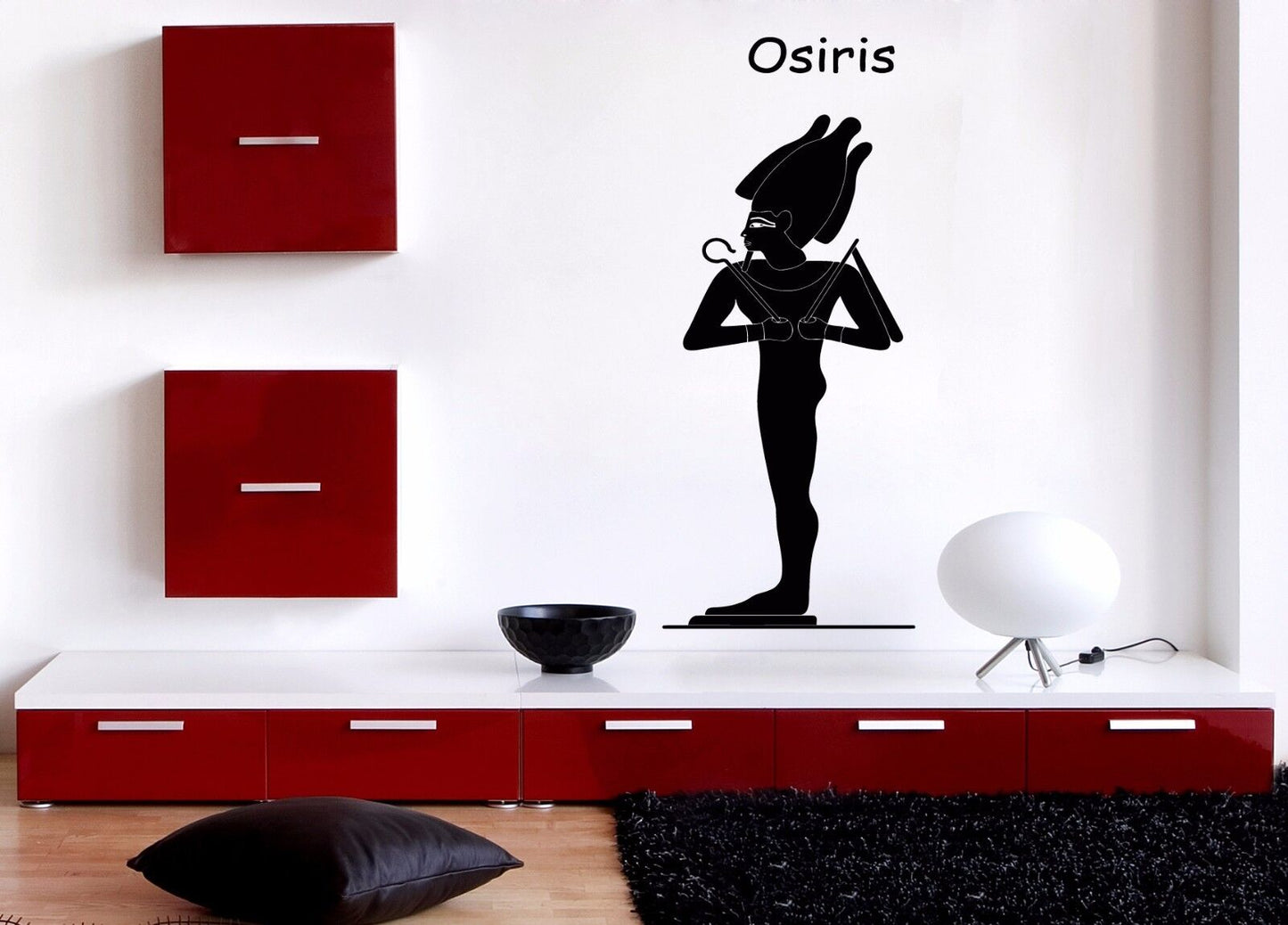 Wall Vinyl Sticker Ancient Egyptian God Osiris God of Regeneration (n705)