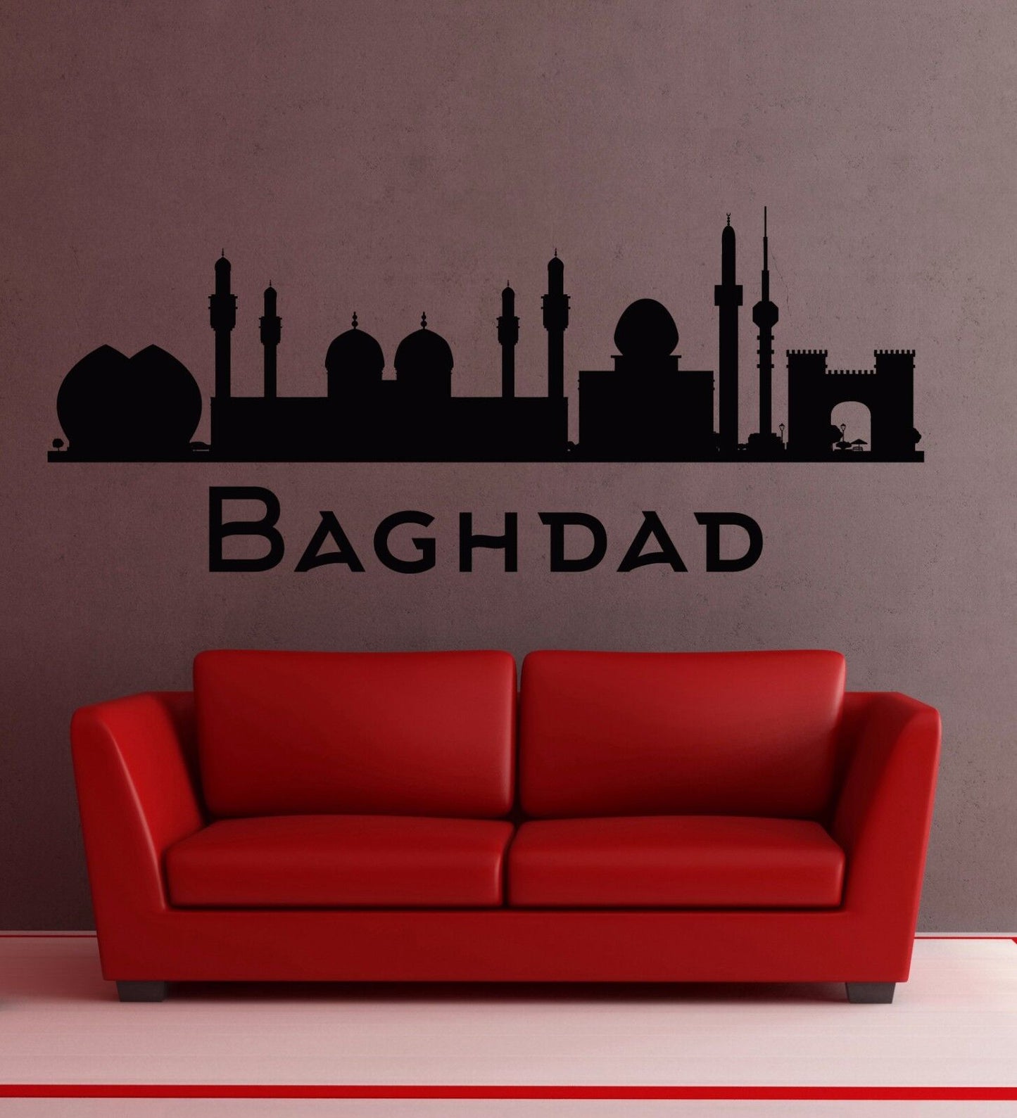 Vinyl Decal Wall Sticker City Country Silhouette Sights Baghdad (n729)